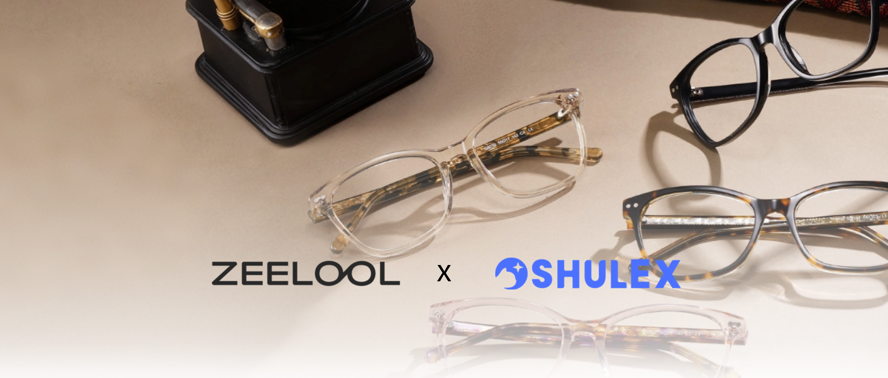 泽鹿视界 Zeelool 与 Shulex 的线上眼镜独立站案例主图